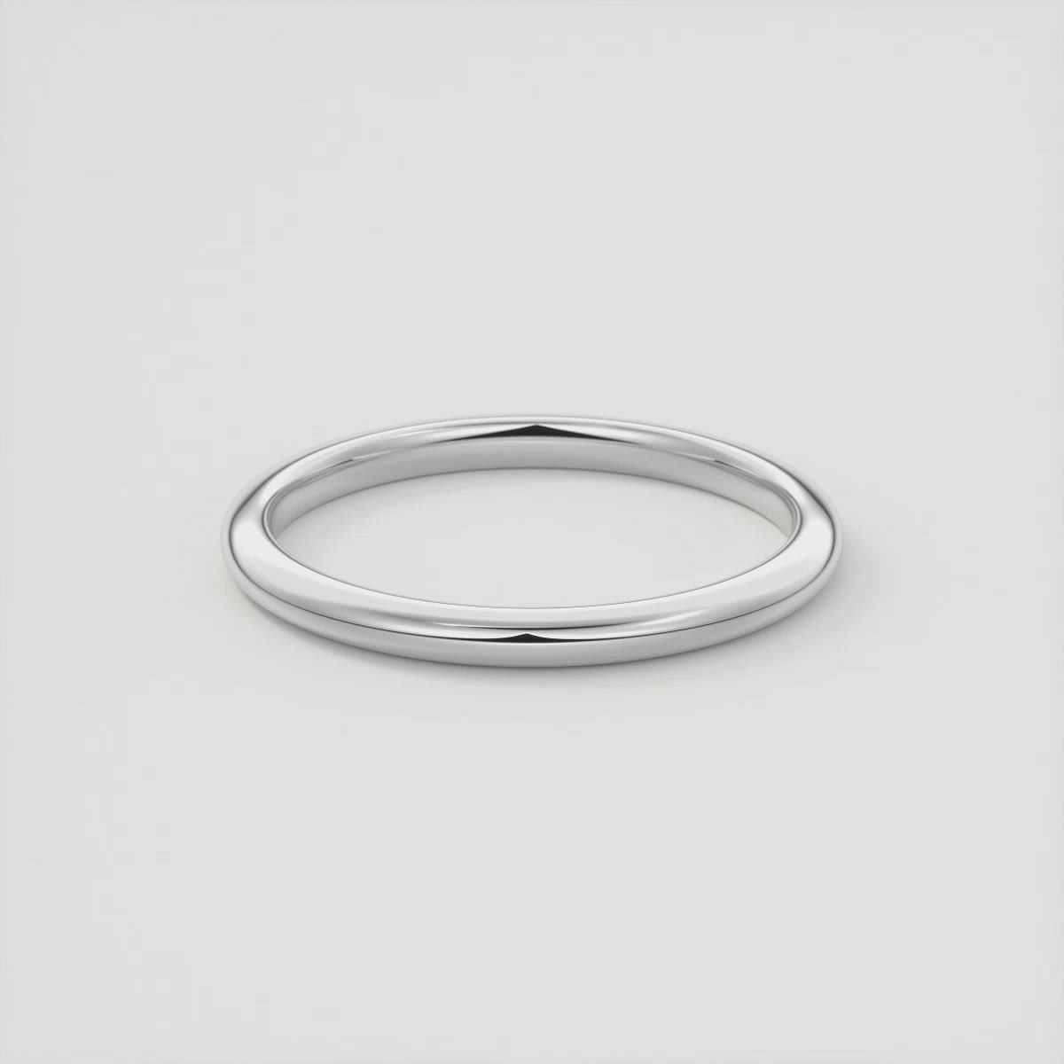 Round Wedding Band with Comfort Fit by Frank Darling