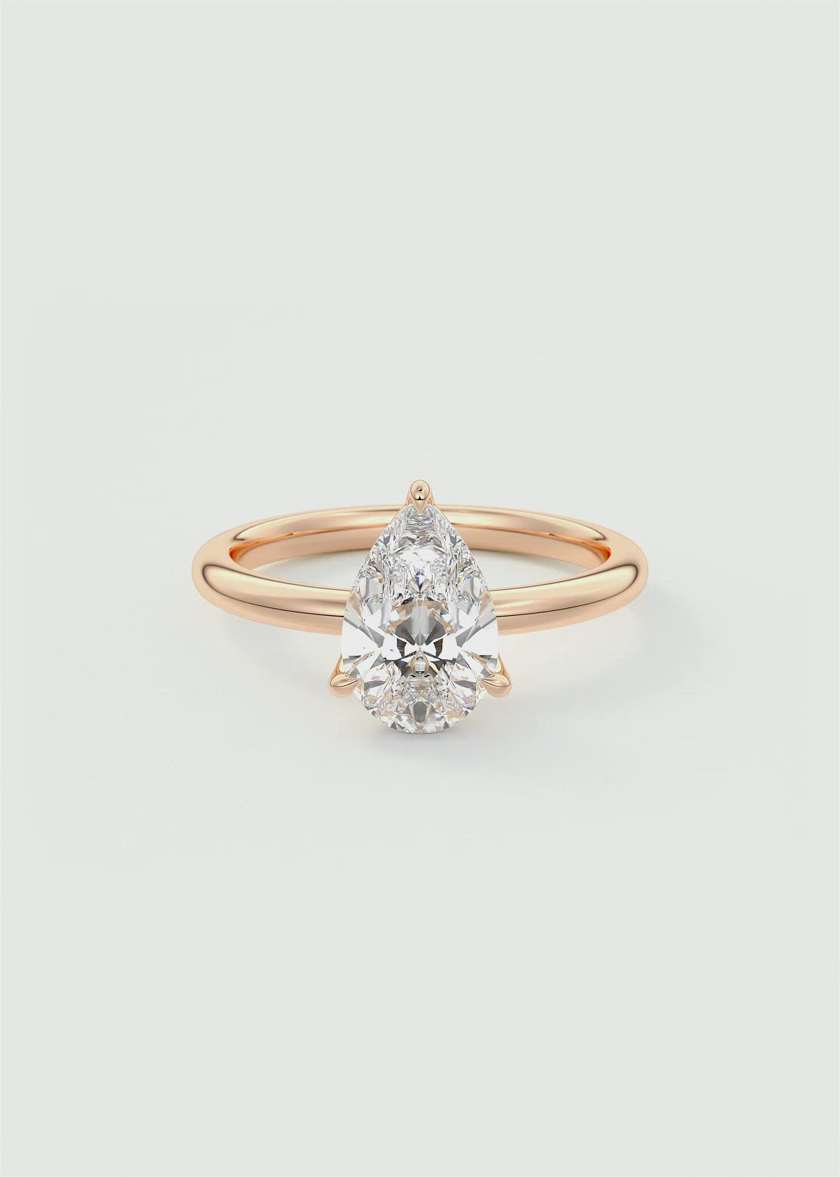 7/8 Ctw Diamond Engagement Ring with 1/3 Ct Princess Cut Cen