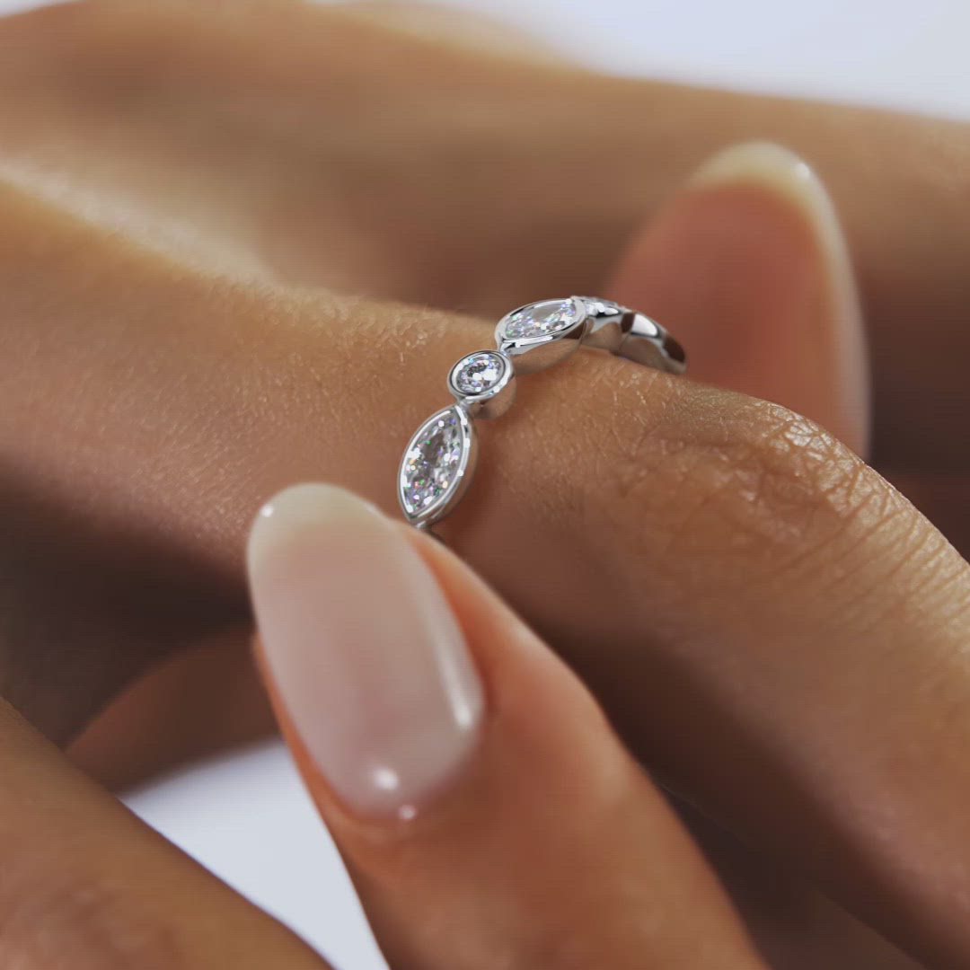 The Marquise Bezel Band by Frank Darling