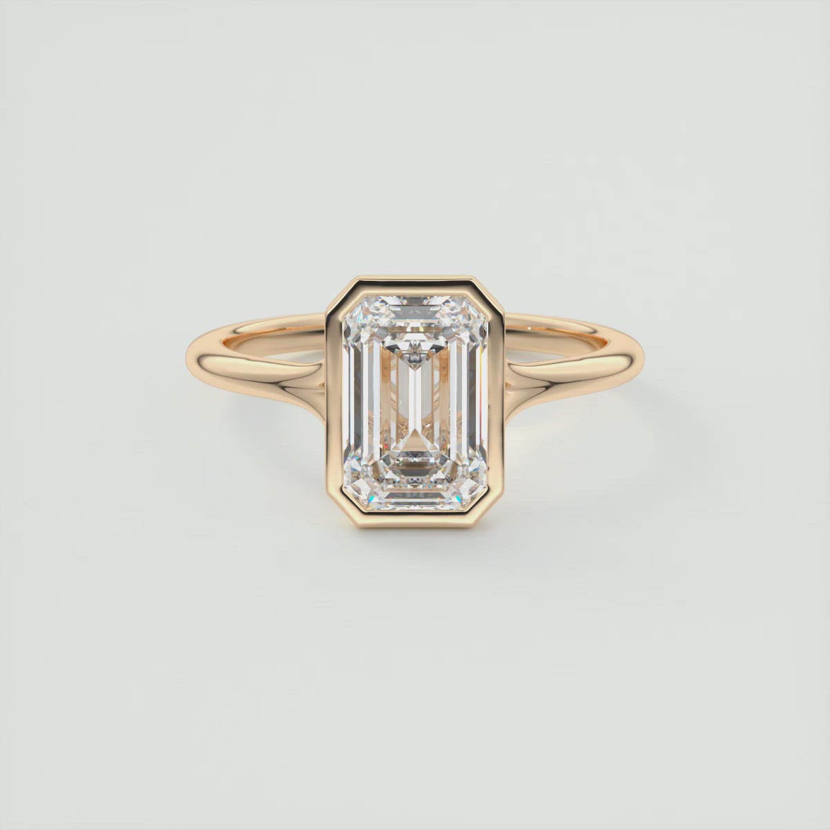 Breezy Bezel Emerald Engagement Ring by Frank Darling by