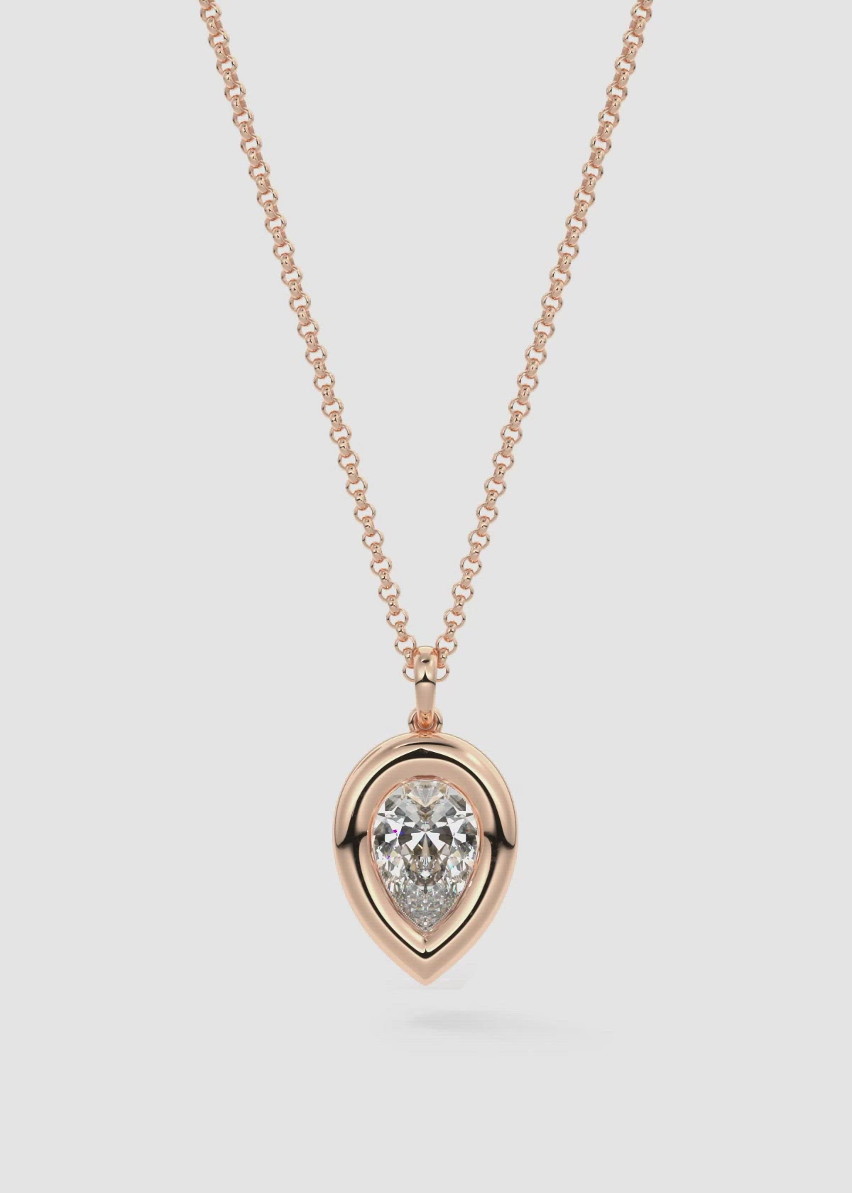 ネックレス・ペンダント Round Brilliant Pendant Necklace / 6 Prong #3813 PNGKP28763-YG-RB-WH-150-M0.jpg